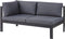 Beliani MESSINA - Loungeset voor 5 - Zwart - Aluminium