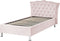 Beliani METZ - Bed met opbergruimte - Roze - Fluweel