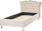 Beliani METZ - Eenpersoonsbed - Beige - Fluweel