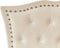 Beliani METZ - Eenpersoonsbed - Beige - Fluweel