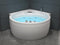 Beliani MILANO - Hoekbad whirlpool - Wit - Acryl