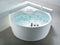 Beliani MILANO - Hoekbad whirlpool - Wit - Acryl