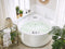 Beliani MILANO - Hoekbad whirlpool - Wit - Acryl