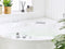 Beliani MILANO - Hoekbad whirlpool - Wit - Acryl