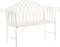 Beliani MILAZZO - Tuinbank - Wit - IJzer