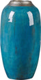 Beliani MILETUS - Decoratieve vaas - Blauw - Terracotta