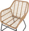 Beliani MINORI - Loungeset voor 4 - Beige - PE rotan