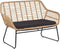 Beliani MINORI - Loungeset voor 4 - Beige - PE rotan