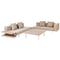 Beliani MISSANELLO - Loungeset - Beige - Aluminium/Polyester