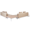 Beliani MISSANELLO - Loungeset - Beige - Aluminium/Polyester
