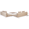 Beliani MISSANELLO - Loungeset - Beige - Aluminium/Polyester