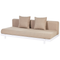 Beliani MISSANELLO - Loungeset - Beige - Aluminium/Polyester