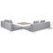 Beliani MISSANELLO - Loungeset - Grijs - Aluminium/Polyester