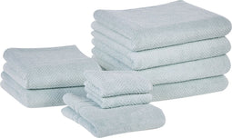 Beliani MITIARO - Handdoek set - Groen - Katoen