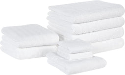 Beliani MITIARO - Handdoek set - Wit - Katoen