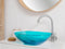 Beliani MOENGO - Wastafel - Turquoise - Solide ondergrond