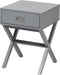Beliani MONROE - Nachtkastje - Grijs - MDF