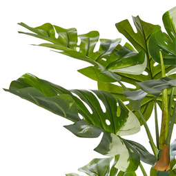 Beliani MONSTERA PLANT - Kunstplant - Groen - 135 cm - Synthetisch materiaal
