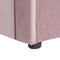 Beliani MONTARGIS - Slaapbank - Roze - Fluweel
