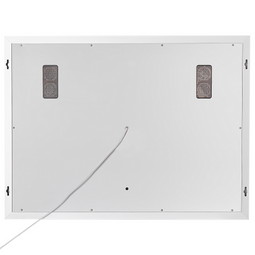 Beliani MONTARON - Badkamerspiegel met LED - Zilver - Aluminium
