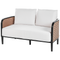 Beliani MONTEFALCO - Loungeset 4-zits - Wit - Aluminium