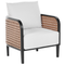 Beliani MONTEFALCO - Loungeset 5-zits - Wit - Aluminium