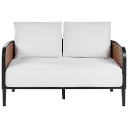 Beliani MONTEFALCO - Tuinbank 2-zits - Wit - Aluminium