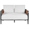 Beliani MONTEFALCO - Tuinbank 2-zits - Wit - Aluminium