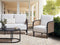 Beliani MONTEFALCO - Tuinstoel - Wit - Aluminium