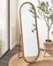 Beliani MONTOT - Staande spiegel - Naturel - Rotan