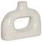 Beliani MOONEYE - Bloemenvaas - Wit - 19 cm - Steengoed