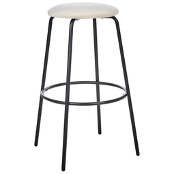 Beliani MORTON - Barkruk set van 2 - Off-white - Fluweel