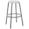 Beliani MORTON - Barkruk set van 2 - Off-white - Fluweel