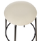 Beliani MORTON - Barkruk set van 2 - Off-white - Fluweel