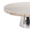 Beliani MOSCHATO - Gebaksstandaard - Beige/Zilver - Marmer