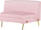 Beliani MOSS - Bank U-vormig - Roze - Fluweel