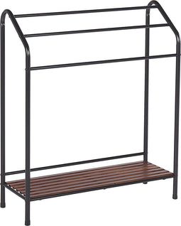 Beliani MURIVA - Handdoekrek - Zwart - Staal