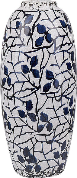 Beliani MUTILENE - Bloemenvaas - Wit - Steengoed