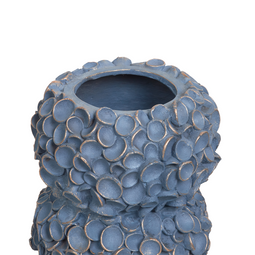 Beliani MUZAKI - Bloempot - Blauw - Magnesium