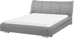 Beliani NANTES - Waterbed - Grijs - Kunststof