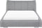 Beliani NANTES - Waterbed - grijs - Kunststof