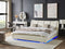 Beliani NANTES - Waterbed LED - Wit - 140 x 200 cm - Leer
