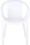 Beliani NAPOLI - Tuinstoelen set van 4 - Wit - Kunststof