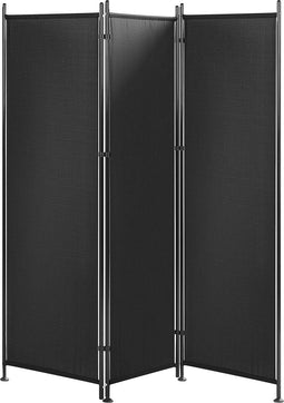 Beliani NARNI - Kamerscherm - Zwart - Kunststof