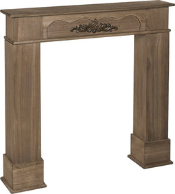 Beliani NARNIA - Vuurkorf - Donkere houtkleur - Paulowniahout