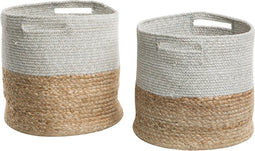 Beliani NAULLA - Mand - Beige - Katoen