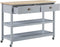 Beliani NAVARINO - Keukentrolley - Grijs - MDF