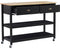 Beliani NAVARINO - Keukentrolley - Zwart - MDF