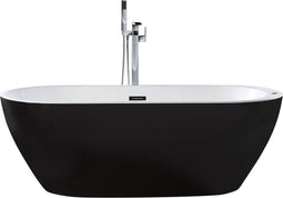 Beliani NEVIS - Whirlpool - Zwart - Acryl