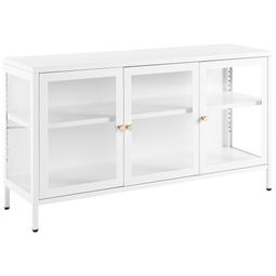 Beliani NEWPORT - Sideboard LED - Wit - Staal